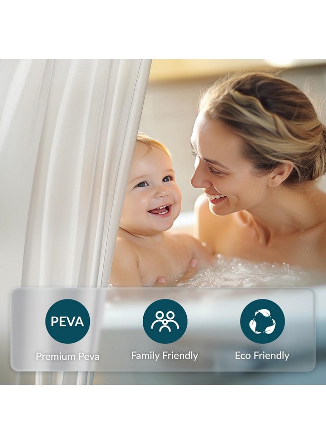 Titanker Long 72 x 78 Plastic Inside Shower Curtain Liner Frosted Waterproof PEVA Shower Curtains for Bathroom with Magnets and Rustproof Metal Grommets - Image 2