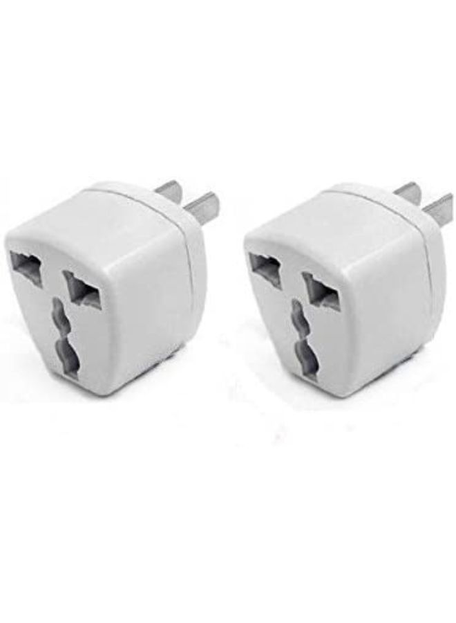 2 Pieces High-Performance Universal UK EU AU to US Adapter Travel Power Plug Adapter Converters - Image 1