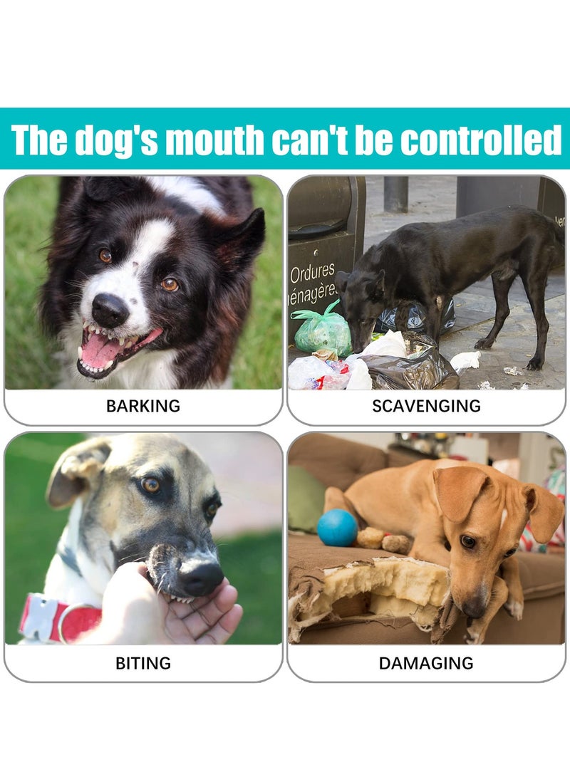 SYOSI Dog Muzzles, Breathable Basket Muzzles for Medium, Large Dogs, Adjustable Breathable Muzzle for Pet with Reflective Strip, Stop Biting, Barking and Chewing, Best for Aggressive Dogs (Medium, Black) - Image 4