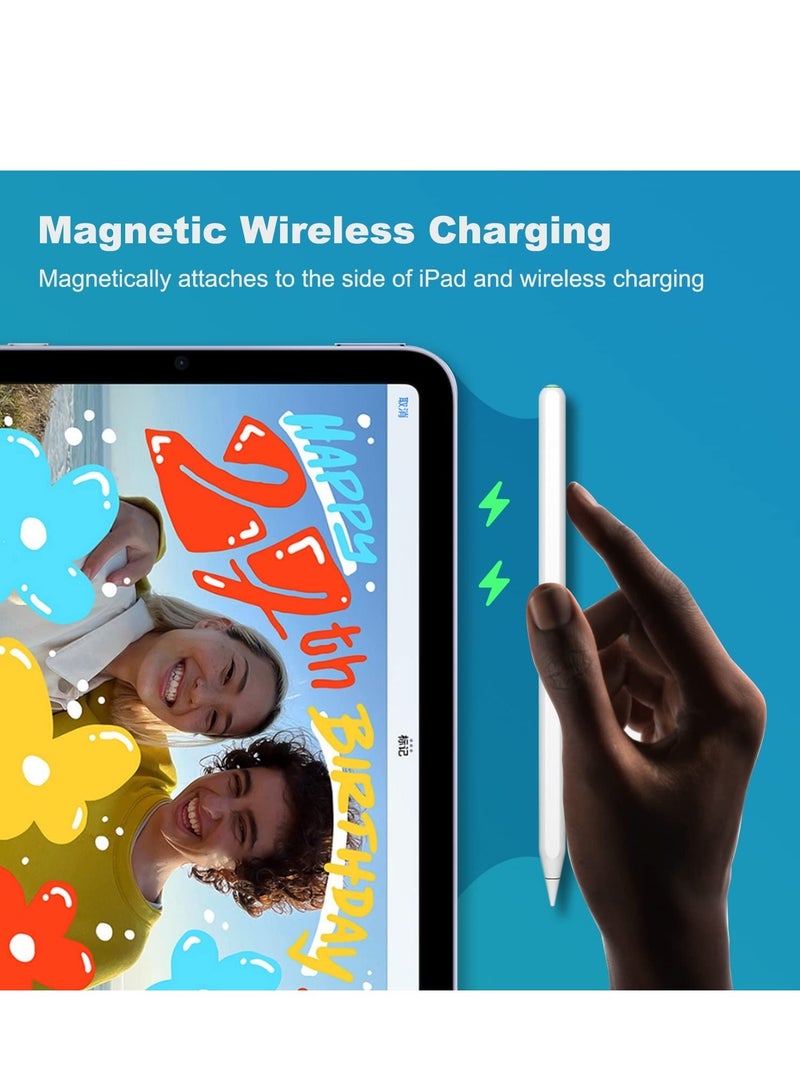 ELTRAZONE Wireless Charging Pencil (2nd Generation) for iPad, Stylus Pen for iPad with Bluetooth Magnetic, Palm Rejection, Tilt, Compatible with iPad Pro 11in1/2/3, iPad Pro12.9in3/4/5, iPad Air4/5, iPad Mini 6 - Image 5