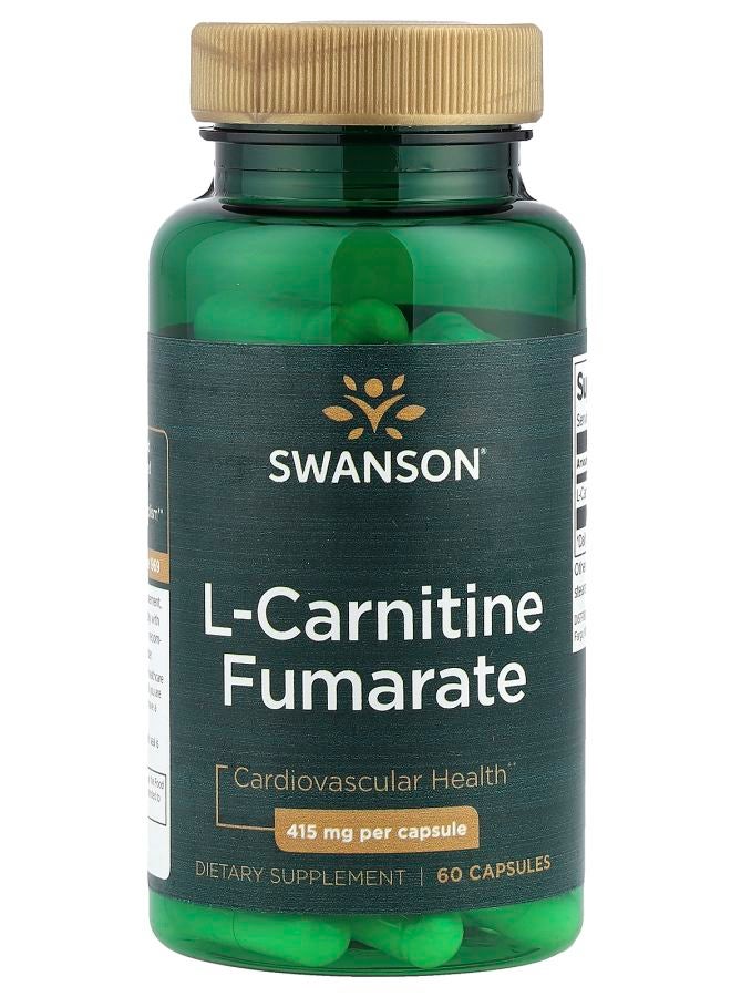 SWANSON L-Carnitine Fumarate 415 mg 60 Capsules