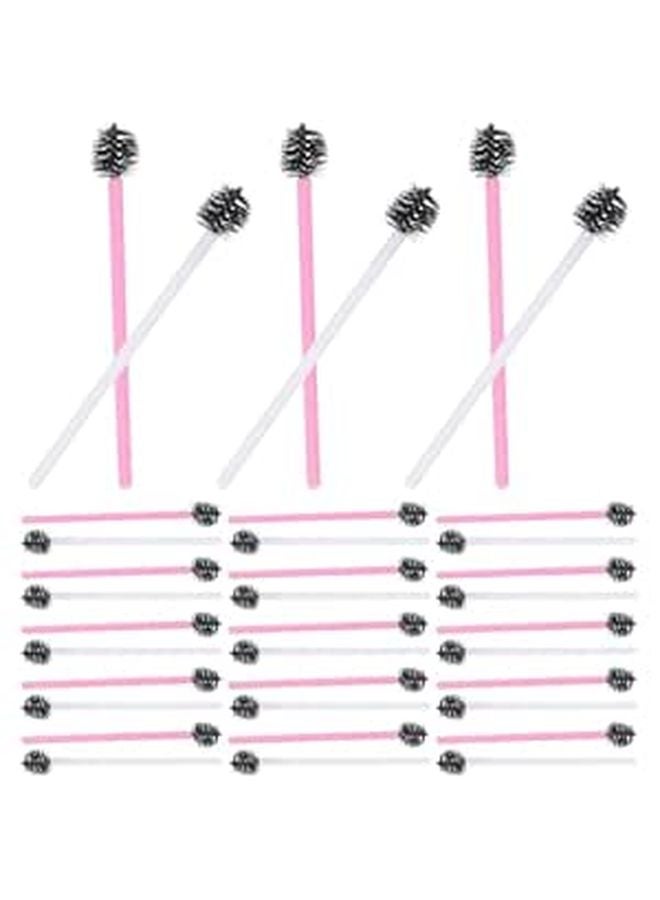 100 Pcs Nylon Eyebrow Spoolie Brush And Lash Wand Set For Brow Lamination Eyelash Extension Travel Makeup Tools - Image 1