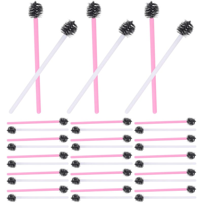 100 Pcs Nylon Eyebrow Spoolie Brush And Lash Wand Set For Brow Lamination Eyelash Extension Travel Makeup Tools - Image 2