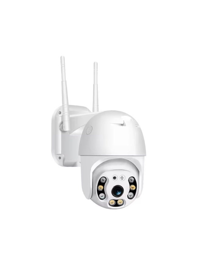 ELTRAZONE 1.0MP 4G Solar Powered Outdoor Camera with Two-Way Audio, LED Night View, H.265 Recording, Cloud & TF Card Storage, 8000mAh Battery, Wireless PTZ Security Monitoring – White - Image 1