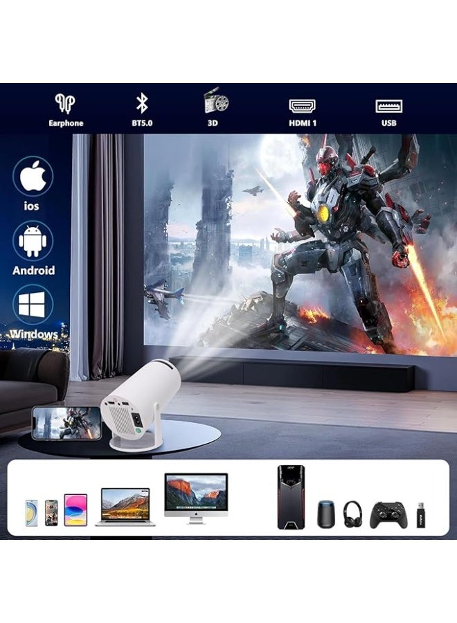 Smart Mini Projector HY300 PRO – 4K Support, 1080P HD, WiFi 6 & Bluetooth 5.2 – Portable Home Theater with Remote Control, HIFI Speaker, HDMI & USB – Ideal for Tabletop Use - Image 5