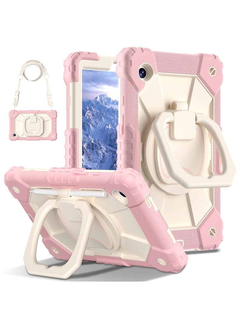 VKL Heavy Duty Protection Galaxy Tab A9 8.7inch Case Compatible with Samsung Galaxy Tab A9 8.7inch SM-X110/X115/X117 Sturdy Shockproof Cover,Protective Case W 360 Swivel Kickstand+Hand Strap+Shoulder Stra - Image 1