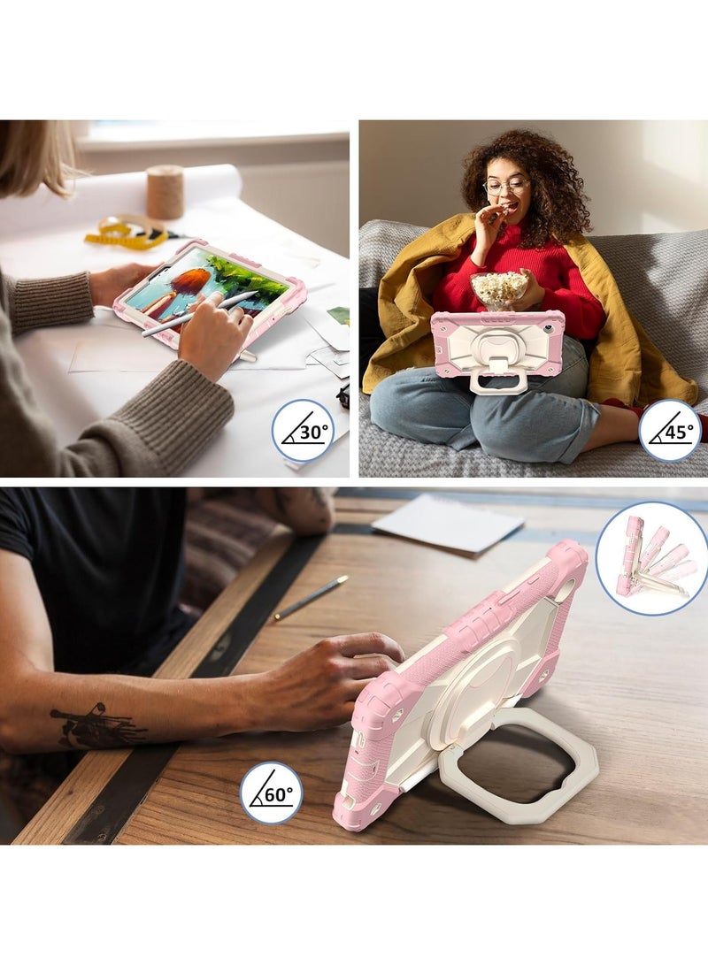 VKL Heavy Duty Protection Galaxy Tab A9 8.7inch Case Compatible with Samsung Galaxy Tab A9 8.7inch SM-X110/X115/X117 Sturdy Shockproof Cover,Protective Case W 360 Swivel Kickstand+Hand Strap+Shoulder Stra - Image 3