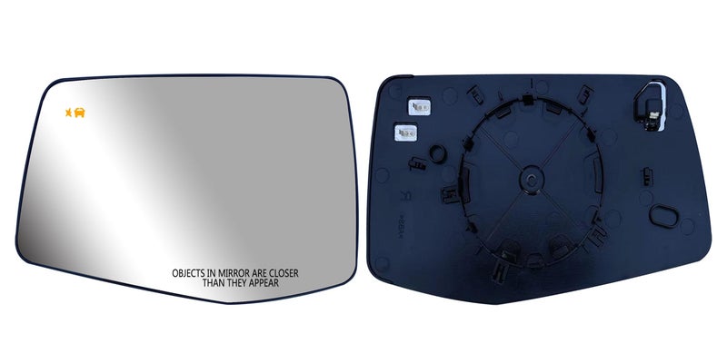 Replacement Driver Left Side Door Mirror Glass Heated with BSM Blind Spot Light For Chevrolet Silverado and GMC Sierra 1500 from 2019 to 2023