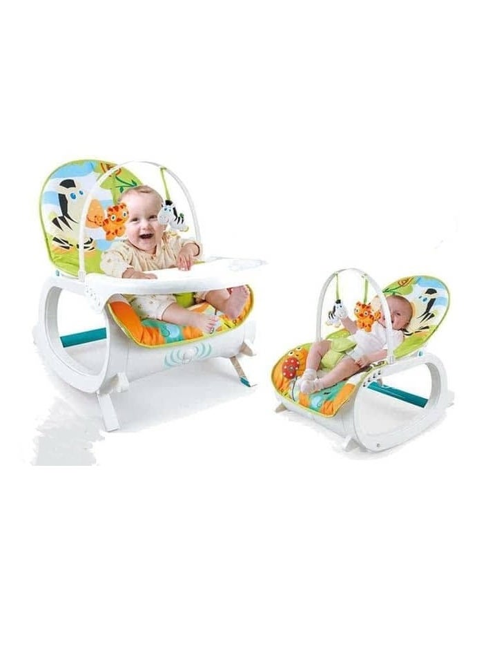 Generic - Bouncer Chair 2 In 1 Dining Table 3 Levels With Vibration And Toy Holder 18K - Image 1