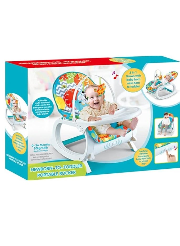 Generic - Bouncer Chair 2 In 1 Dining Table 3 Levels With Vibration And Toy Holder 18K - Image 1