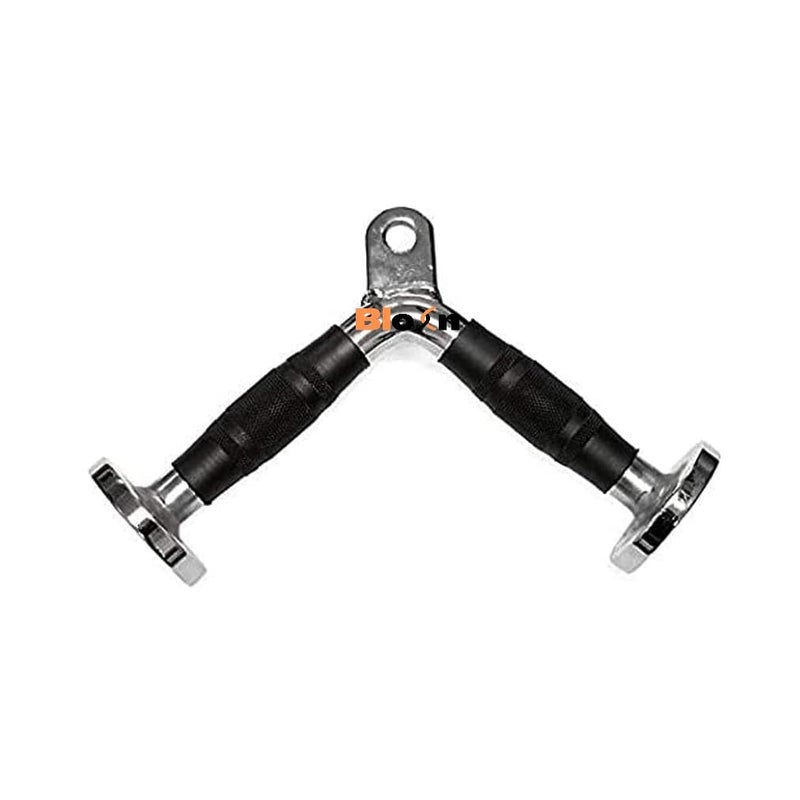 Steel Triceps V Handel Half Grip with Heavy Duty Steel Rod Used, Triceps Extension V- Bar I Fitness Equipment