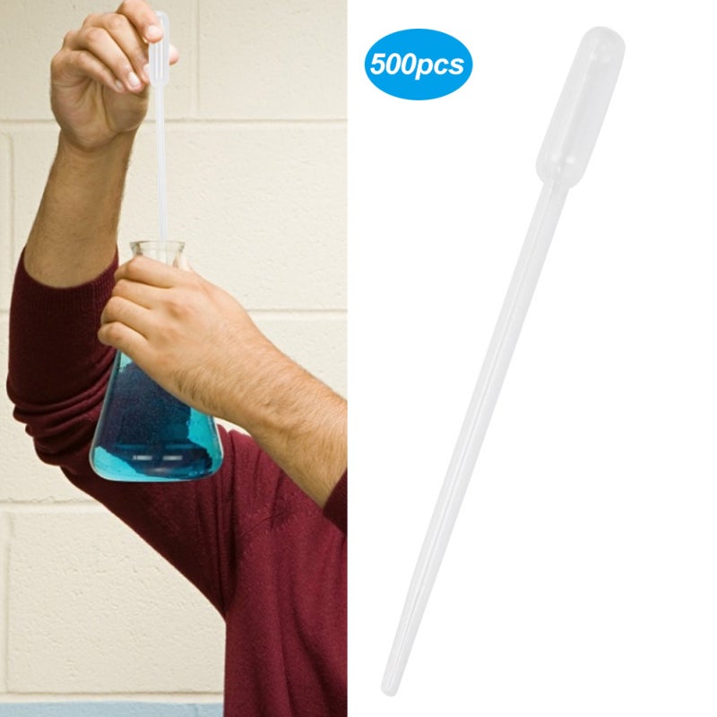 Disposable Plastic Pipettes 0.5ml Graduated Scale - Chemically Inert Essential Oil Dropper - Non-Toxic Clean Disposable Droppers for Aromatherapy Fragrance Serum Mixing - Image 4