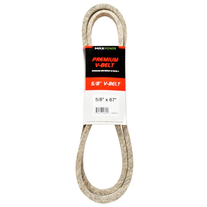 Maxpower 347612 Premium Belt Reinforced with Kevlar Fiber Cords 58 x 67