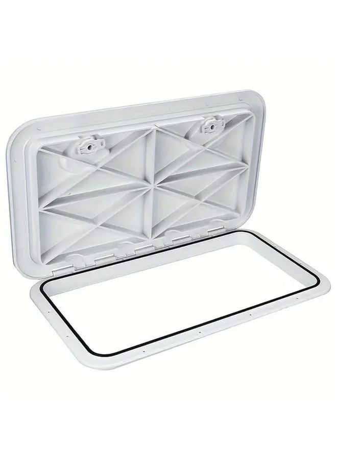 Marinexplore Heavy Duty Marine Deck Hatch Cover DP-18B Non Slip Surface Weatherproof Corrosion Resistant Fit For Yachts RVs Ships Easy Installation With Hinges Boat Hatch Cover Yacht Maintenance Durable Boat Cover - Image 4