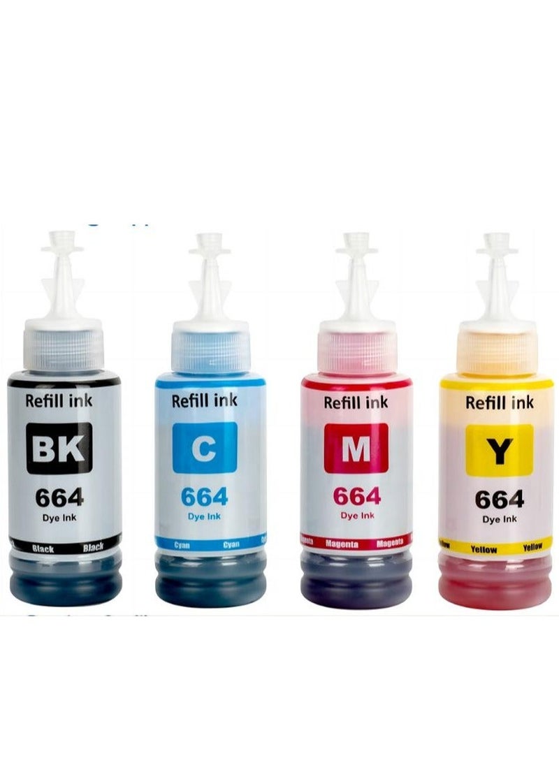 Generic Ink Set 664 for Epson for EcoTank Printer L210 L220 L300 L355 L365 L555 L1300 - Image 1