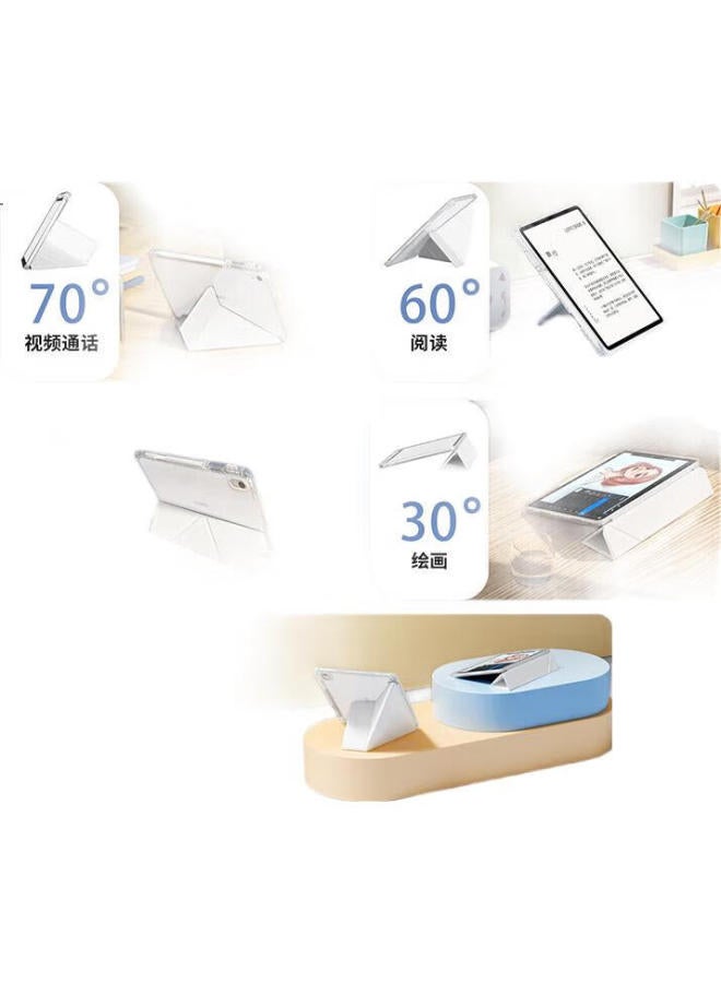 Shell Sister Protective Case For Huawei Matepad 11.5S Model 11.5-Inch Soft Light Dynamic Version Anti-Bending Cute Cartoon With Pen Slot Y-Type Three-Fold Simple Little Dog - Image 1