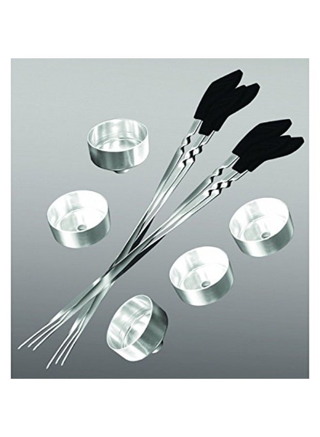 BBQ Electric Grill | 360° Rotating Oven | Automatic Timing | Stainless Steel | Smokeless Feature | 8 Long Skewers | High-Performance Heating | Easy Clean | Healthy Cooking | BBQ Burning Stove - Image 2