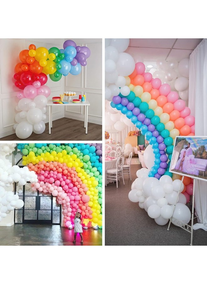 PartyWoo , 120Pcs 5Inch Rainbow Latex Balloons, Assorted Colors For Party Decorations, Birthday, Baby Shower, Gender Reveal, Female  - Image 4
