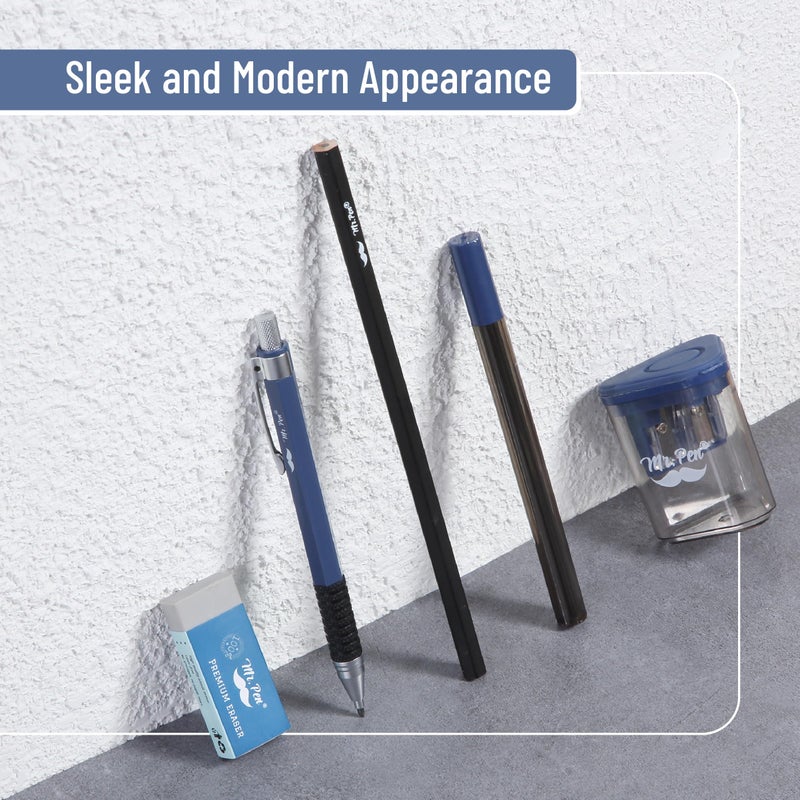 Mr. Pen- Mechanical Pencil Set  5 Pcs  2.0Mm Mechanical Pencil  2.0Mm Lead Refill  Hb Pencil  Eraser  Sharpener  Mechanical Drafting Pencil  2Mm Mechanical Pencil For Drawing Mechanical Pencils - Image 4