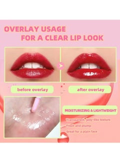 QiBest 4Pcs Fruit Lip Oil Set Avocado Strawberry Grape and Peach Soft and Moist Lips Hydrating Lip Glow Oil Plumping Glass Finish Moisturizing Lip Gloss Lip Tint Fruit Extract Lip Oil  - Image 3