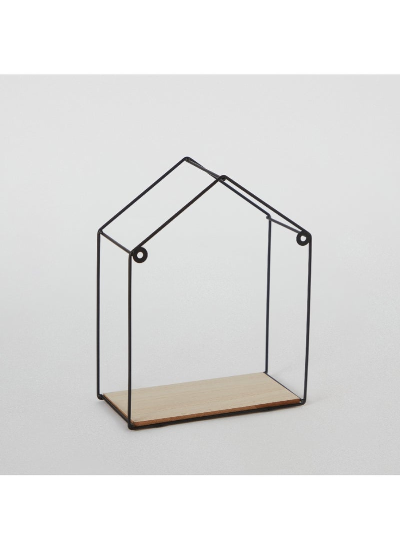 Sera 2-Piece Metal Wall Shelf with MDF Board Set 20 x 25.5 x 10 cm
