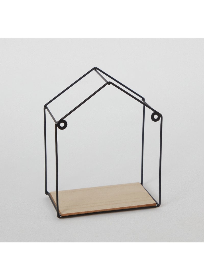 Sera 2-Piece Metal Wall Shelf with MDF Board Set 20 x 25.5 x 10 cm