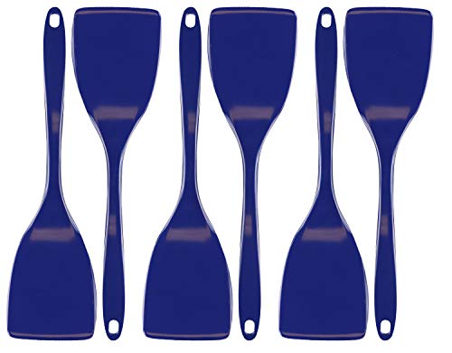Reston Lloyd Spatula, Turner for Non-stick pans, Heat Resistant, BPA Free Melamine Utensil with Ergonomic Handle, 11 inch, Set of 6 by Reston Lloyd, Indigo - Image 1