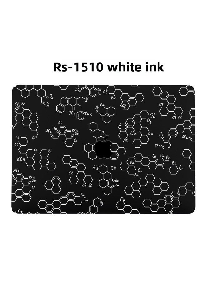 For Macbook Apple Notebook Protective Case Air13 Case Frosted Painted Marble Computer Protective Case-Color:RS-1510 (White Ink)-Applicable Model:Air11.6（A1370/A1465）  - Image 1