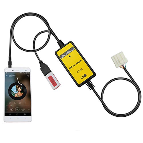 Yomikoo Car Audio Input, USB AUX Adapter CD Changer for Mazda 3 2004-2008, Mazda 6 2002-2009, Mazda 5 2005-2009, Miata 2003-2008, MPV 2007-2008, CX7 2007-2008, RX-8 2004-2008 - Image 1