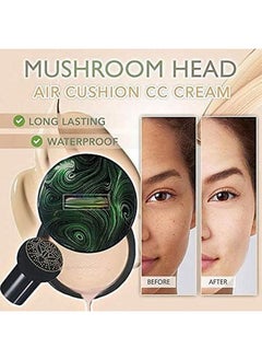 SUNISA SUNISA 1 Bb And Cc Cream Full Coverage Natural Foundation For All Skin Type With Mushroom Head Air Cushion 20G And 1 Studio Fix Compact Powder With 1 Green Tea Stick Mask - (Pack Of 4)  - Image 4