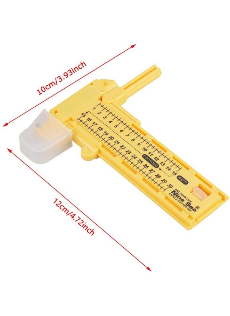 Circle Cutter Paper Trimmer Circular Cutting Tool,Rotary Circle Cutter Paper Cardboard Rubber Leather Art Craft Tool