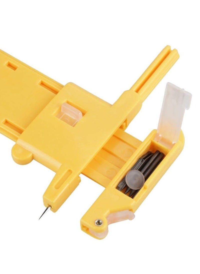 Circle Cutter Paper Trimmer Circular Cutting Tool,Rotary Circle Cutter Paper Cardboard Rubber Leather Art Craft Tool