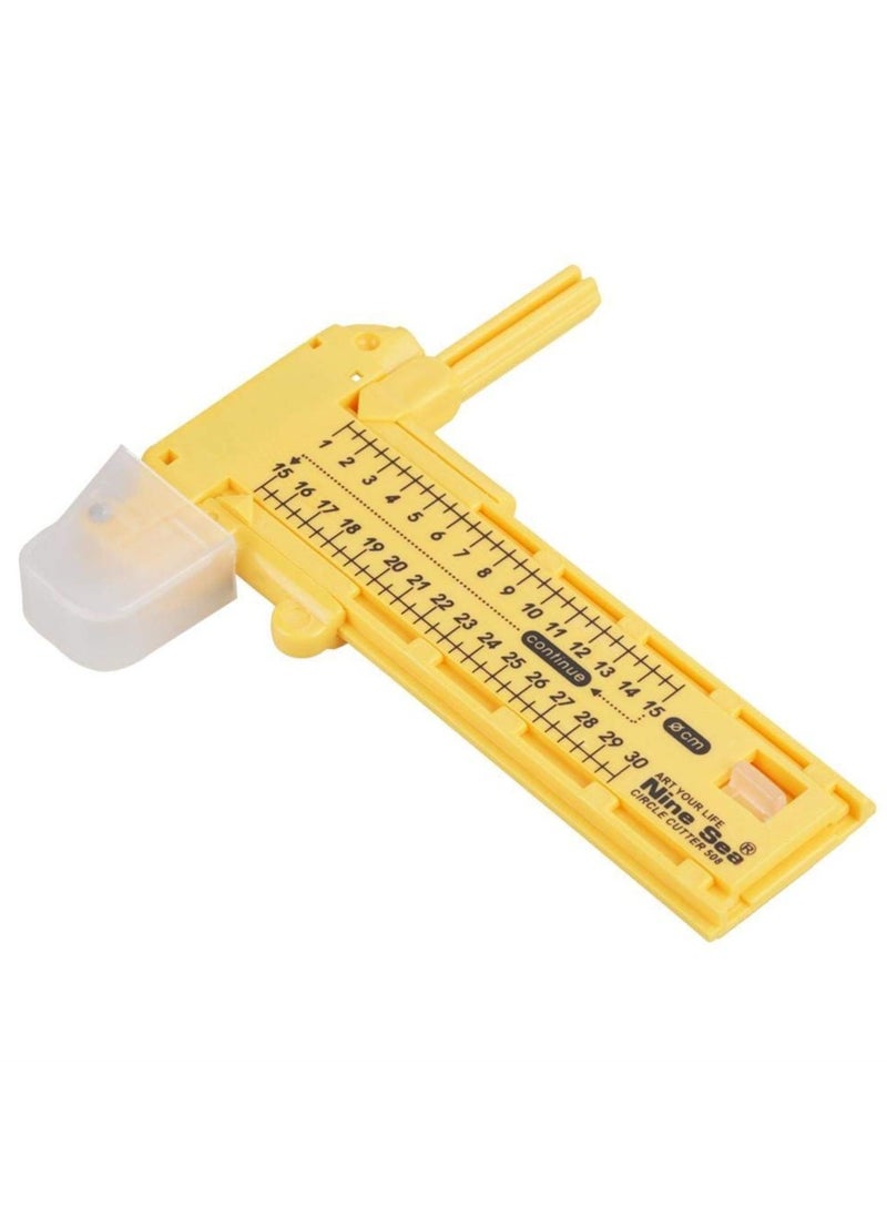 Circle Cutter Paper Trimmer Circular Cutting Tool,Rotary Circle Cutter Paper Cardboard Rubber Leather Art Craft Tool