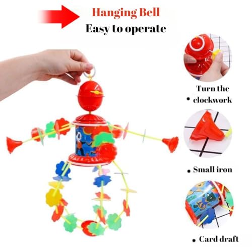 MALLEXO Musical Rotating Jhoomer for 0-6 Months New Born Baby Toys | 1PCS Hanging Rattle with Key Operated | Cradle Soothing Sound Windup Infant Toy for Kids, Boys & Girls Birthday Gift for Children - Image 4