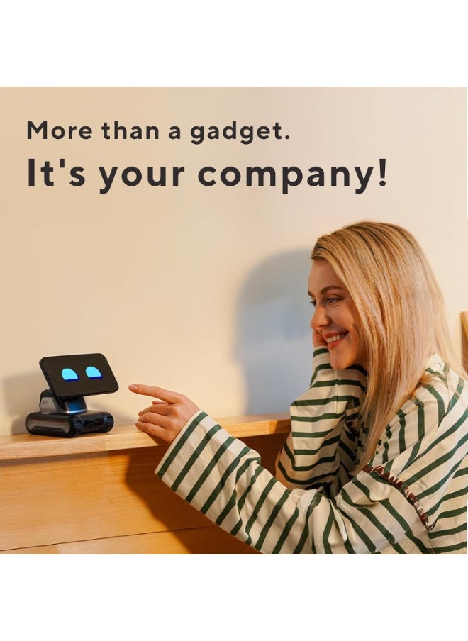 LOOI LOOI Robot-Space Black – AI Desktop Companion with ChatGPT Voice Interaction, Memory, Personality, Gesture & Face Recognition, Emotional Support, and 10W Wireless Charging  - Image 5
