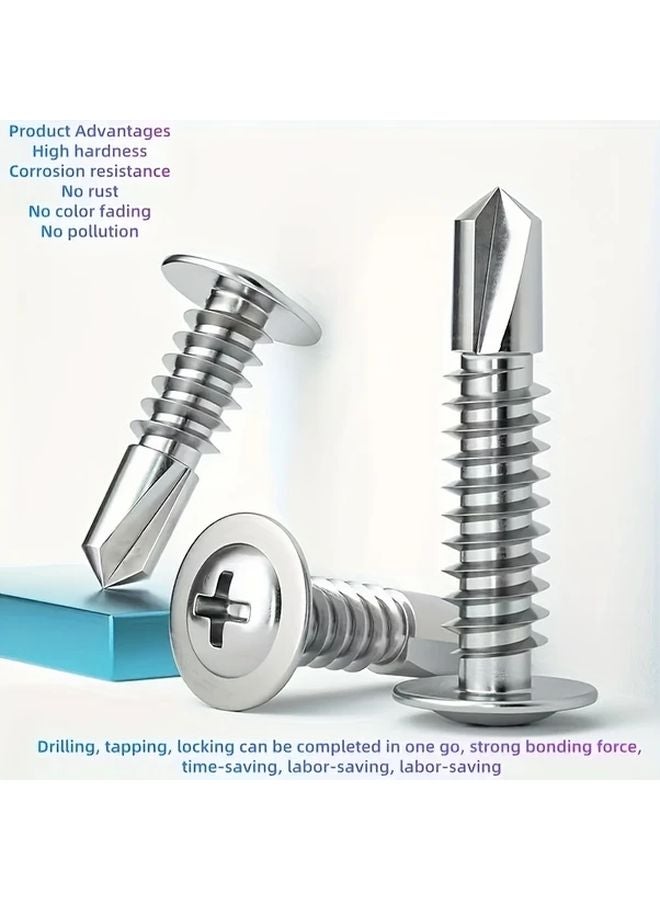 99 Pack No 8x3 4 Inch 19mm Truss Head Self Tapping TEK Screws - Image 5