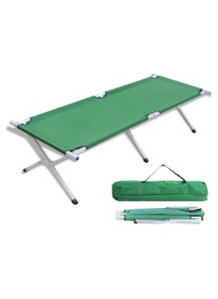 SMART HOME Outdoor Folding Camping Bed, Extra Wide Travel Sleeping Bed with Carrying Bag for Adults Kids, Lightweight and Compact Portable Relaxing Chair for Office, Napping, Hiking, Beach, BBQ  - Image 1