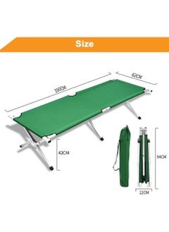 SMART HOME Outdoor Folding Camping Bed, Extra Wide Travel Sleeping Bed with Carrying Bag for Adults Kids, Lightweight and Compact Portable Relaxing Chair for Office, Napping, Hiking, Beach, BBQ  - Image 3