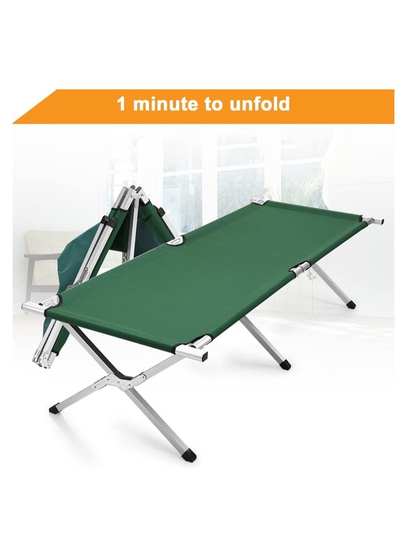 SMART HOME Outdoor Folding Camping Bed, Extra Wide Travel Sleeping Bed with Carrying Bag for Adults Kids, Lightweight and Compact Portable Relaxing Chair for Office, Napping, Hiking, Beach, BBQ  - Image 5