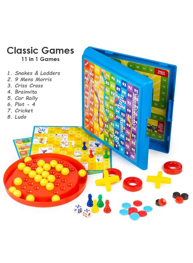 راتاناز ألعاب الطاولة الكلاسيكية 11 في 1 من Ratna's Classic Games للأطفال والكبار - Image 2