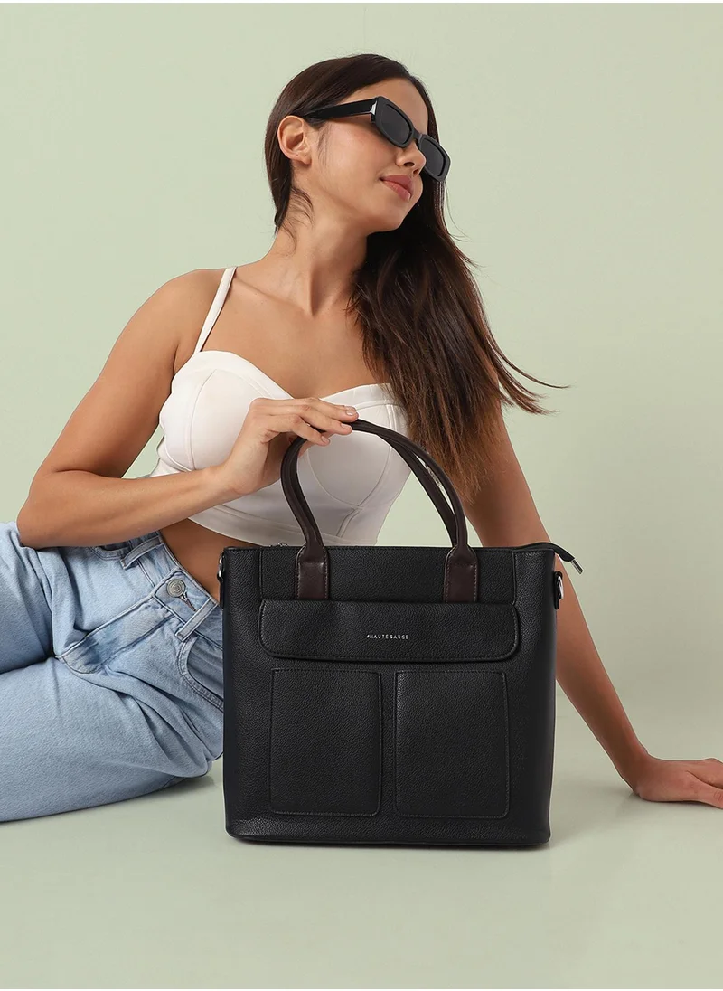 Haute Sauce Everyday Essential Tote Bag - Black