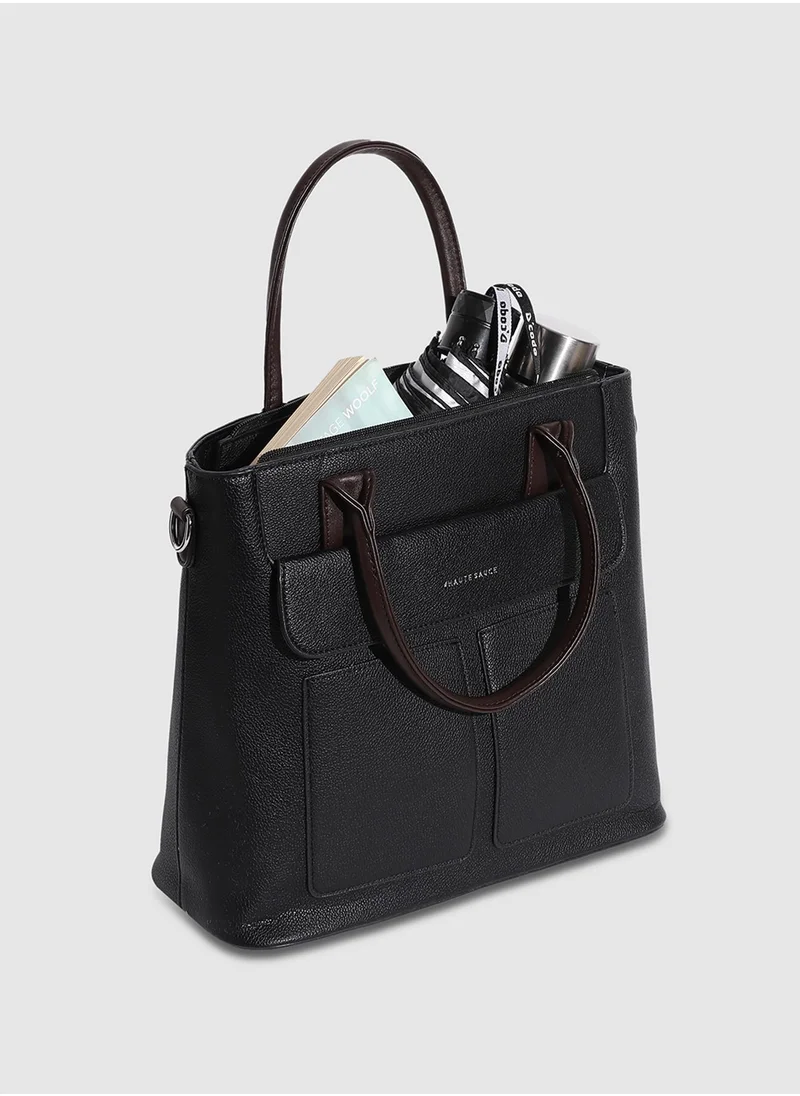 Haute Sauce Everyday Essential Tote Bag - Black