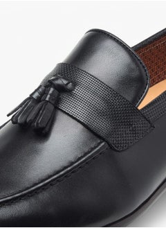 DUCHINI Men's Tassel Detail Slip-On Loafers  - Image 4