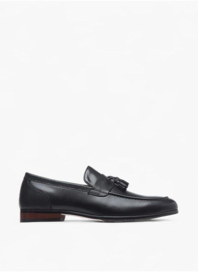 DUCHINI Men's Tassel Detail Slip-On Loafers  - Image 3
