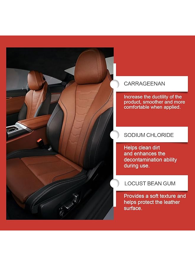 KASTWAVE Leather Cleaning Paste With Sponge, Multifunctional Leather Care Cream For Car Interiors, Furniture, Shoes – Gentle Restoration & Stain Removal (1Pcs) - Image 2