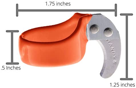 Handy The Original Handy Safety Knife - Utility Ring Knife for Finger with Sharp, Curved Blade - Ring Size 16 - Grey - Standard Blade - Dozen - By Handy Twine Knife - Image 3