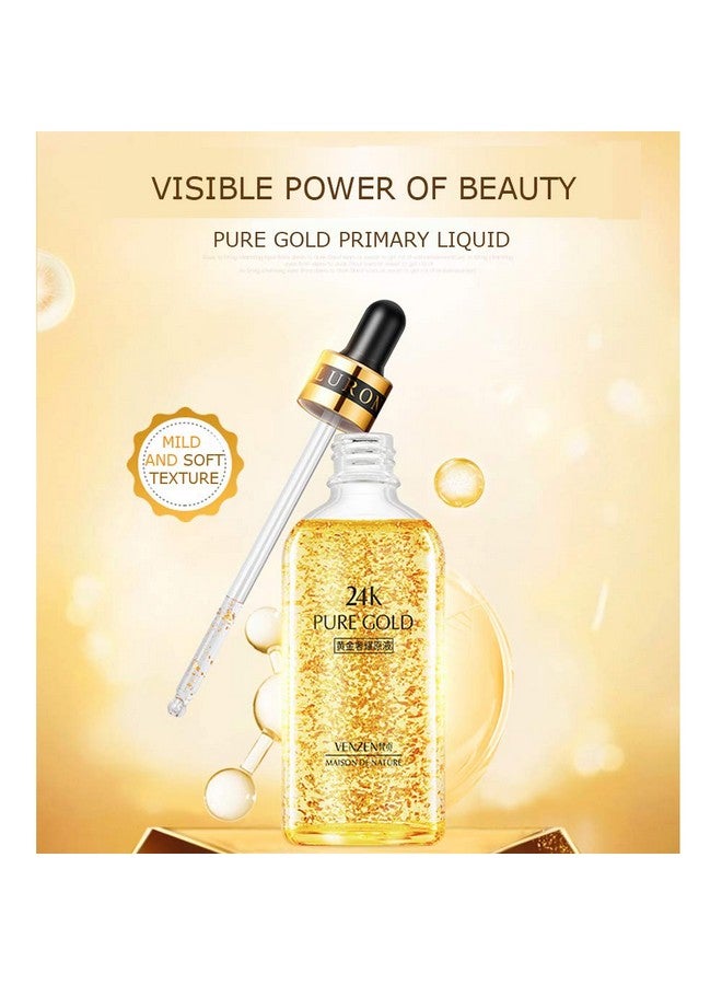VENZEN 24K Pure Gold Luxurious Primary Liquid Glycerin Improves Hydration 100Ml - Image 3