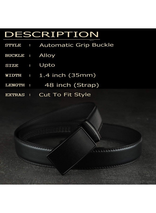 ZORO Men' Belt Wallet Combo' Gift Set, Black Belt and Beige Wallet - Image 5