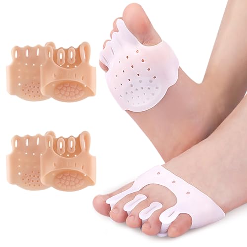 JSHshield Toe SpacersToe SeparatorSpreaders StraightenersMetatarsal PadsBunion Corrector for Women MenOverlapping Hammer Toe SpacersRelieve Foot Pain Correct Toes - Image 1
