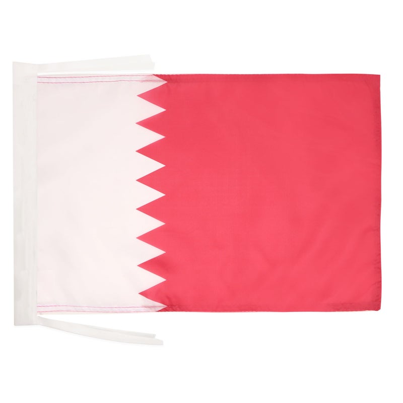 Generic AZ FLAG Drapeau Qatar avec Cordelettes, 45cm x 30cm  - Image 1